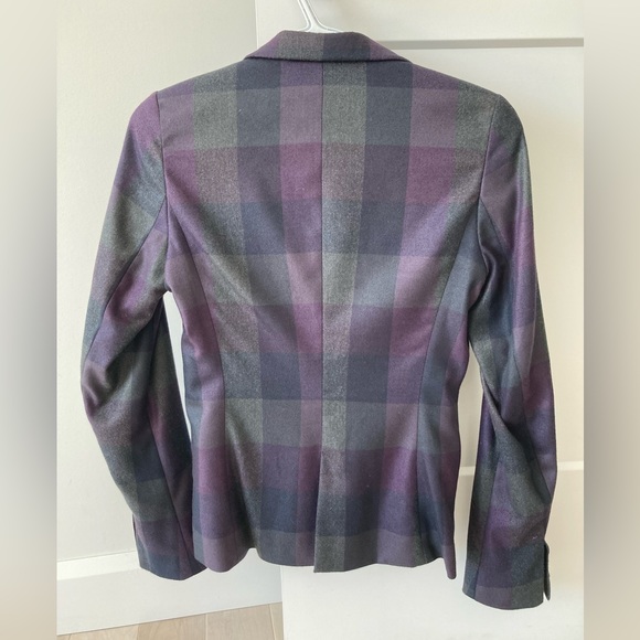 Boss Orange plaid blazer/jacket - purple/grey - size 0 - Picture 5 of 13